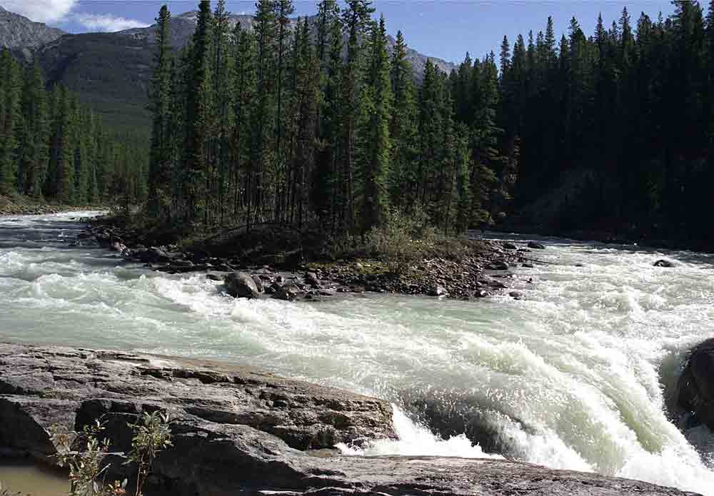74 - Canada - parque nacional de Jasper, catarata Sunwapta